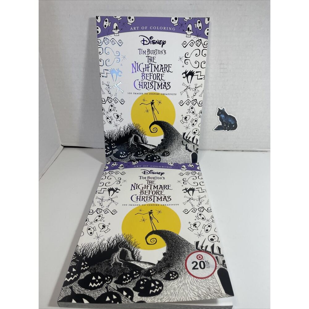 2 Art Of Coloring: Tim Burton's The Nightmare Before Christmas: 100 Images Book